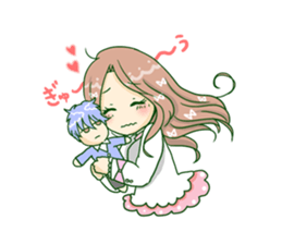 The girl who is in love! sticker #3642582