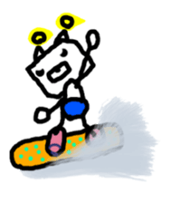 RoboBear loves Snowboarding and Trick sticker #3642863