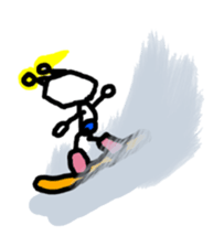 RoboBear loves Snowboarding and Trick sticker #3642868