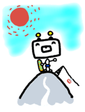 RoboBear loves Snowboarding and Trick sticker #3642870