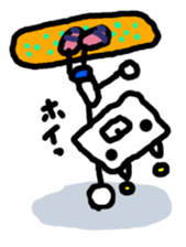 RoboBear loves Snowboarding and Trick sticker #3642884