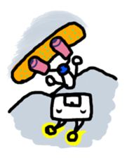 RoboBear loves Snowboarding and Trick sticker #3642888