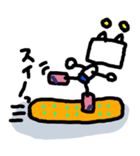 RoboBear loves Snowboarding and Trick sticker #3642890