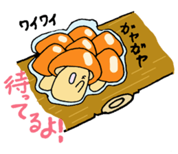 Moist mushrooms sticker #3643006