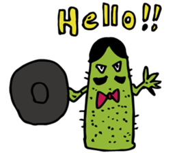 Funny everyday of cactus "Pancho" sticker #3643387