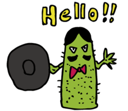 Funny everyday of cactus "Pancho" sticker #3643387