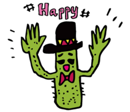 Funny everyday of cactus "Pancho" sticker #3643388