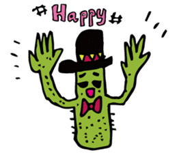 Funny everyday of cactus "Pancho" sticker #3643388