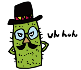 Funny everyday of cactus "Pancho" sticker #3643389