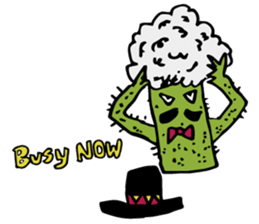 Funny everyday of cactus "Pancho" sticker #3643390