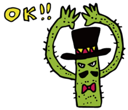 Funny everyday of cactus "Pancho" sticker #3643391