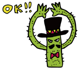 Funny everyday of cactus "Pancho" sticker #3643391