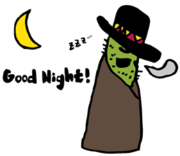 Funny everyday of cactus "Pancho" sticker #3643393