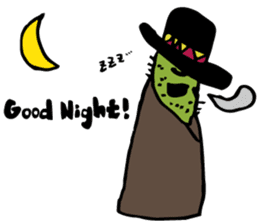 Funny everyday of cactus "Pancho" sticker #3643393