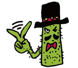 Funny everyday of cactus "Pancho" sticker #3643397