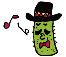 Funny everyday of cactus "Pancho" sticker #3643398