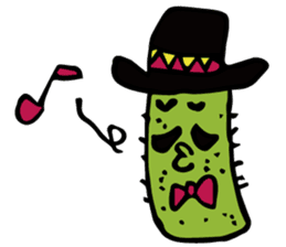 Funny everyday of cactus "Pancho" sticker #3643398