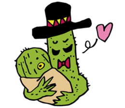 Funny everyday of cactus "Pancho" sticker #3643400