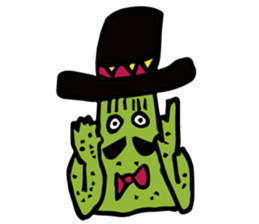 Funny everyday of cactus "Pancho" sticker #3643402