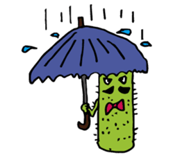 Funny everyday of cactus "Pancho" sticker #3643403