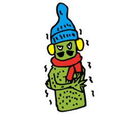Funny everyday of cactus "Pancho" sticker #3643404