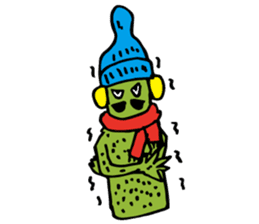 Funny everyday of cactus "Pancho" sticker #3643404