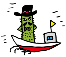 Funny everyday of cactus "Pancho" sticker #3643407