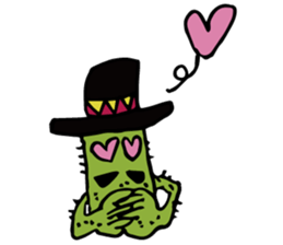 Funny everyday of cactus "Pancho" sticker #3643409