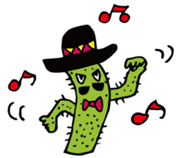 Funny everyday of cactus "Pancho" sticker #3643412