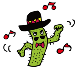 Funny everyday of cactus "Pancho" sticker #3643412