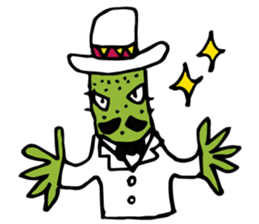 Funny everyday of cactus "Pancho" sticker #3643414