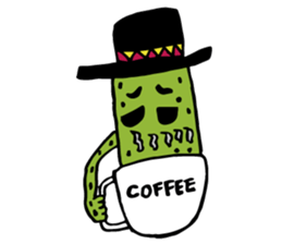 Funny everyday of cactus "Pancho" sticker #3643417