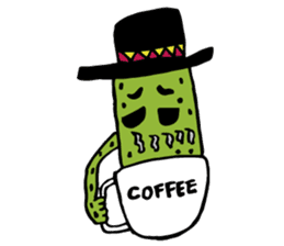 Funny everyday of cactus "Pancho" sticker #3643417