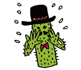 Funny everyday of cactus "Pancho" sticker #3643418