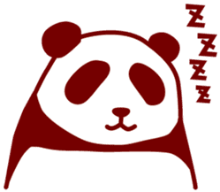 Convenient panda sticker #3643553