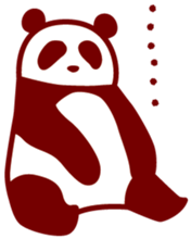 Convenient panda sticker #3643555