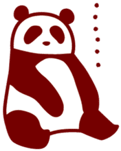 Convenient panda sticker #3643555