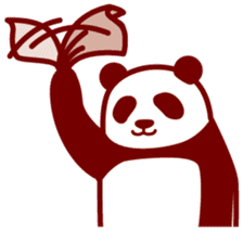 Convenient panda sticker #3643581
