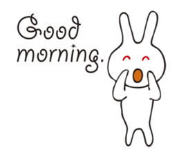 Rabbit sticker of a red eye sticker #3643583