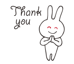 Rabbit sticker of a red eye sticker #3643586