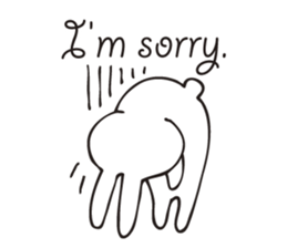 Rabbit sticker of a red eye sticker #3643590