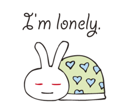 Rabbit sticker of a red eye sticker #3643600