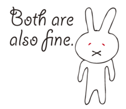 Rabbit sticker of a red eye sticker #3643605