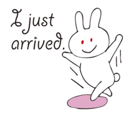 Rabbit sticker of a red eye sticker #3643611