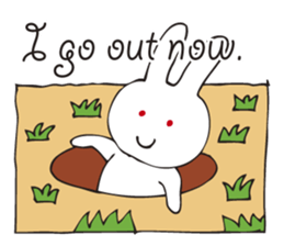 Rabbit sticker of a red eye sticker #3643612