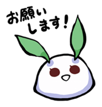 round snow rabbit sticker #3644467