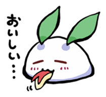 round snow rabbit sticker #3644470