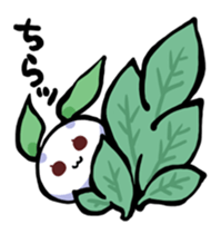 round snow rabbit sticker #3644482