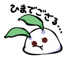 round snow rabbit sticker #3644495