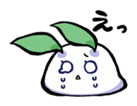 round snow rabbit sticker #3644500